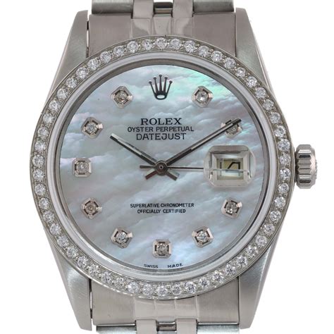 rolex datejust 36 diamant|rolex datejust 36mm diamond bezel.